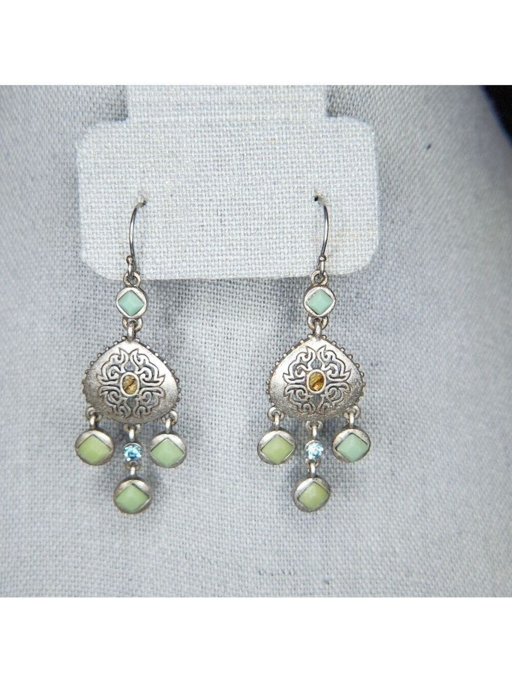 Costume turquoise earrings